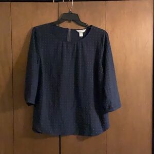 Elegant Navy Blue Women's Top